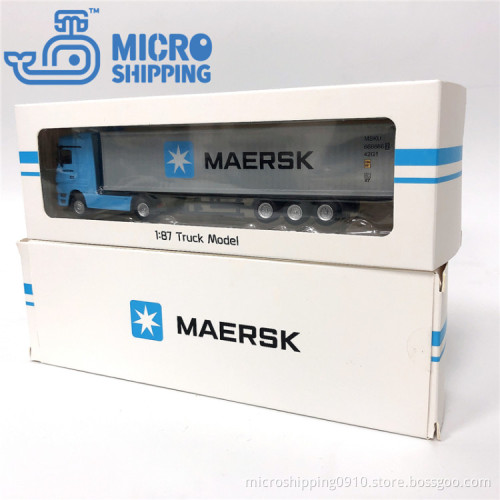 Diecast Alloy Truck Model Miniature Container Truck